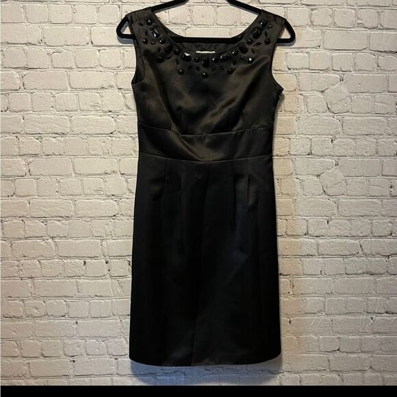 NWOT Loft Black dress Size 2P - Picture 3 of 9